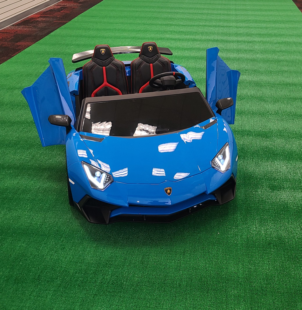 Kids-electric-blue-lamborghini