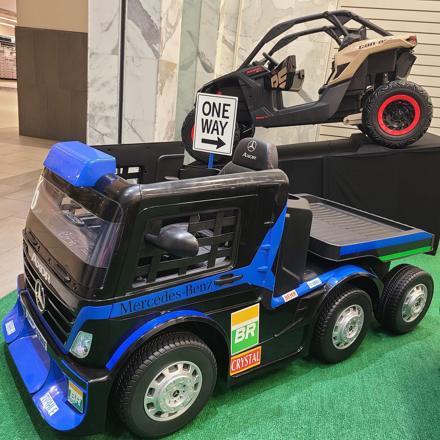 Mercedes Flat Bed Ride-on Tow Truck 24V