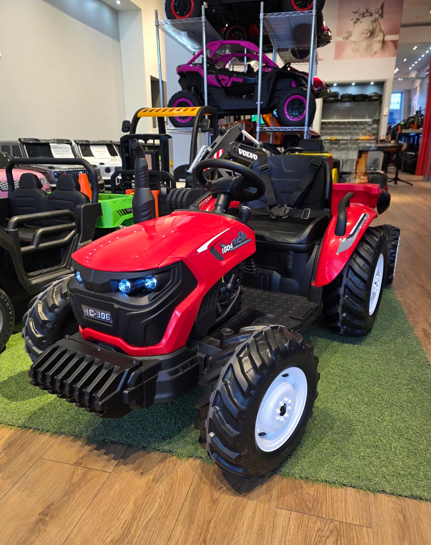 2025 Electric Kids Ride-On Tractor with Dumping Trailer