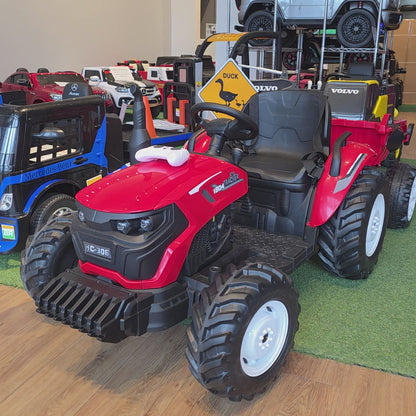 2025 Electric Kids Ride-On Tractor with Dumping Trailer