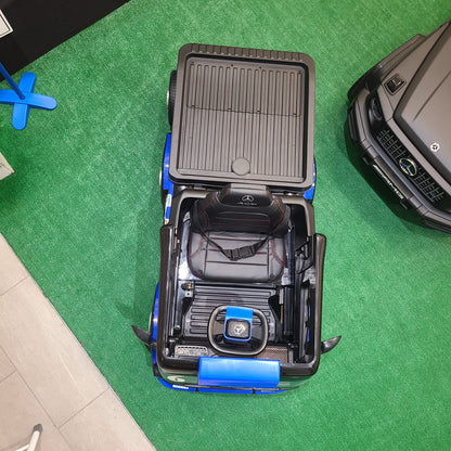 Camión grúa Mercedes con plataforma plana y asiento para conductor, 24 V
