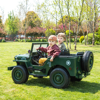 2027 4x4 3-Seater 24V Military Willy Jeep