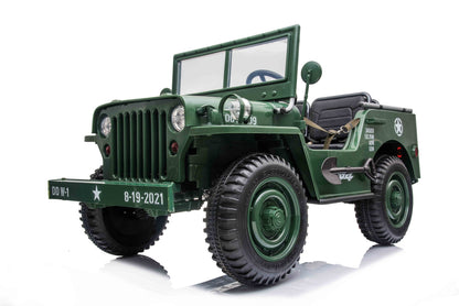 2027 4x4 3-Seater 24V Military Willy Jeep