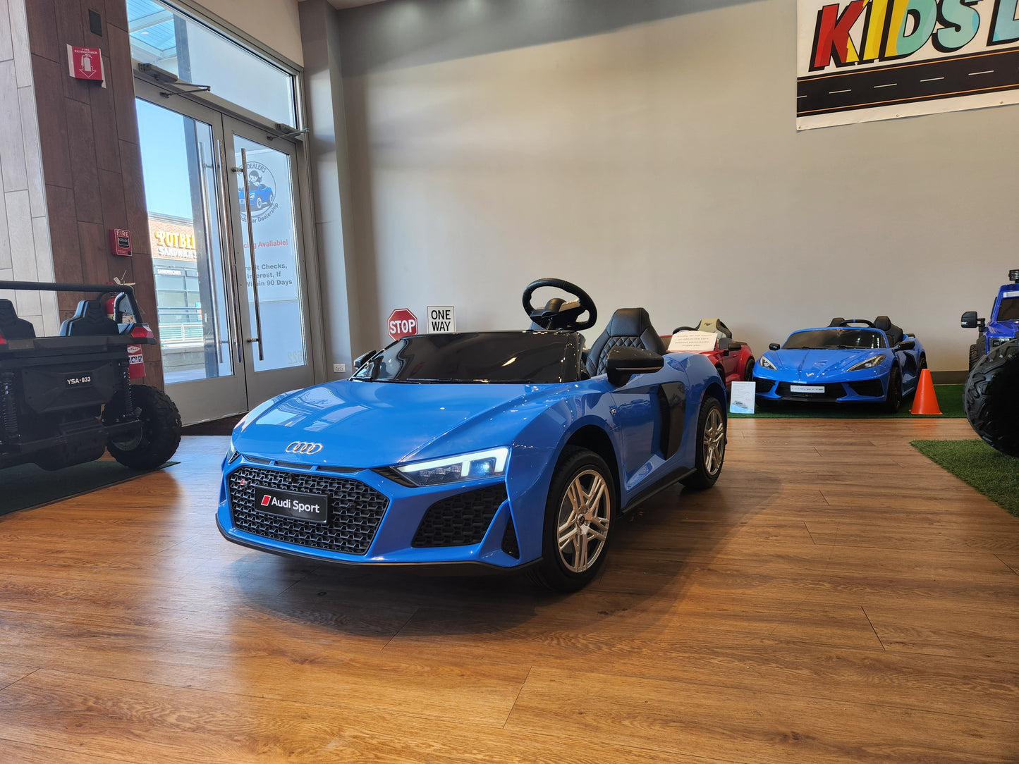 ENORME coche eléctrico para niños Audi R8 