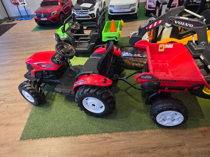 2025 Electric Kids Ride-On Tractor with Dumping Trailer