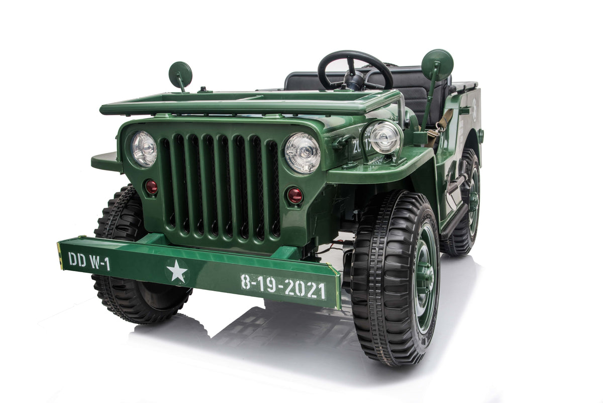2027 4x4 3-Seater 24V Military Willy Jeep